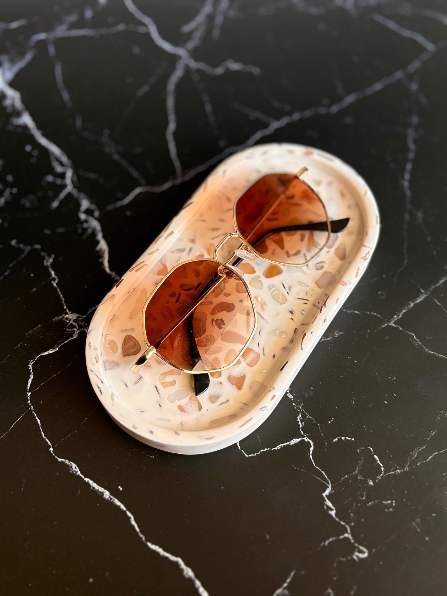 Plateau Oval Terrazzo - Doufly Home