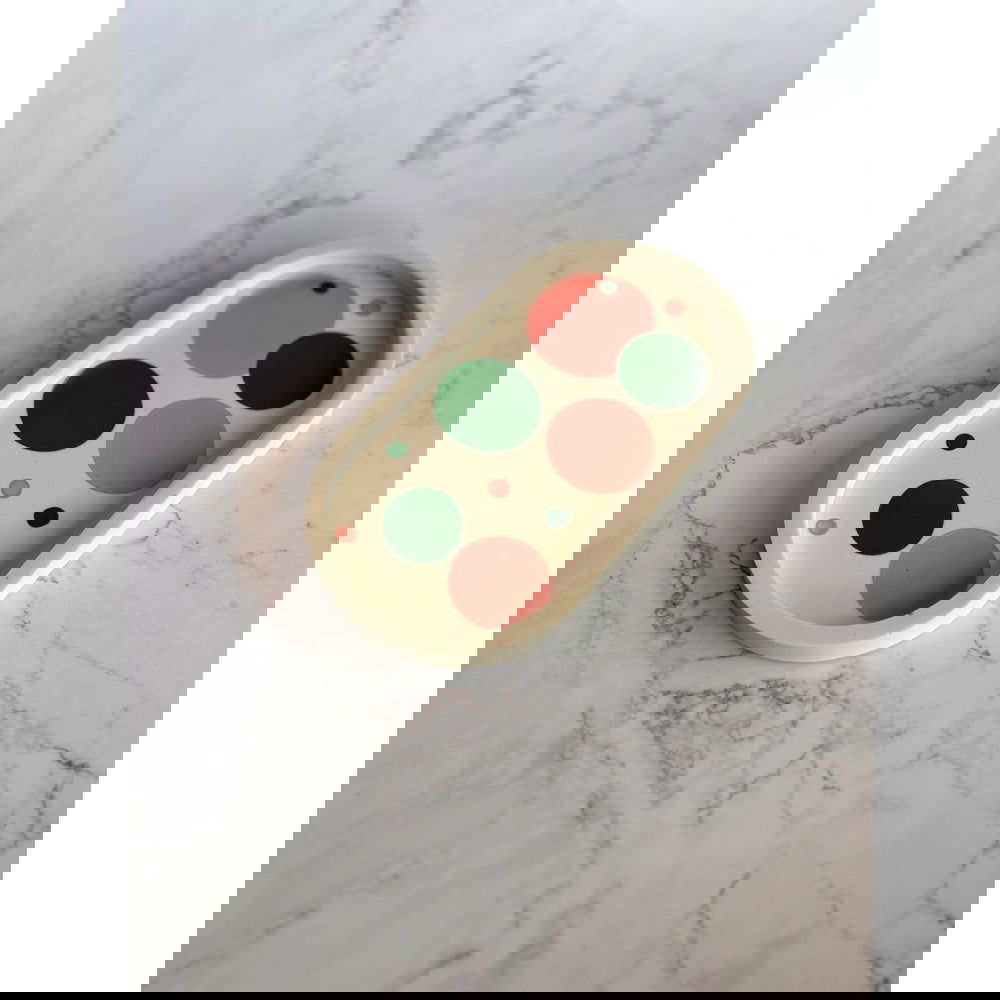 Plateau Oval tricolore - Doufly Home