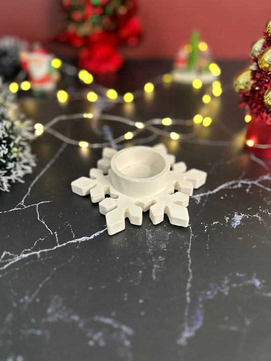 Bougeoir Flocon de neige - Doufly Home