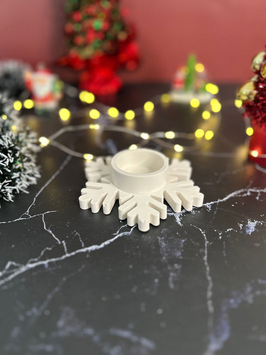 Bougeoir Flocon de neige - Doufly Home