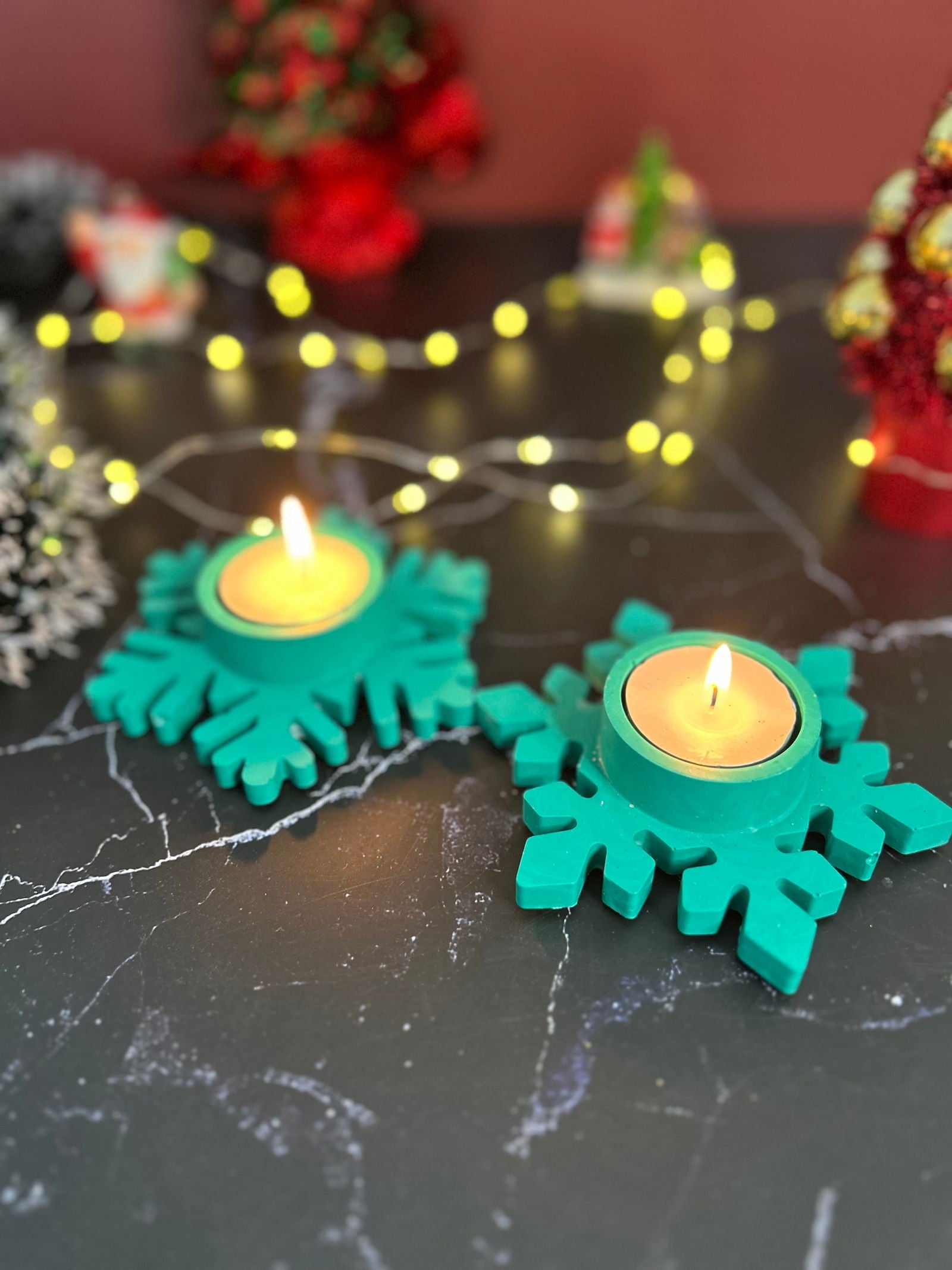 Bougeoir Flocon de neige - Doufly Home